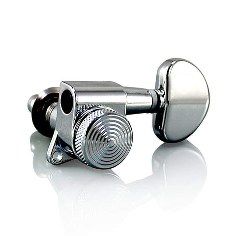 VANSON V03SP LOCKING Chrome (3-a-side) 19:1 Gear Ratio Tuners / Machine Heads for Les Paul, SG, ES, PRS, Schecter, Ibanez