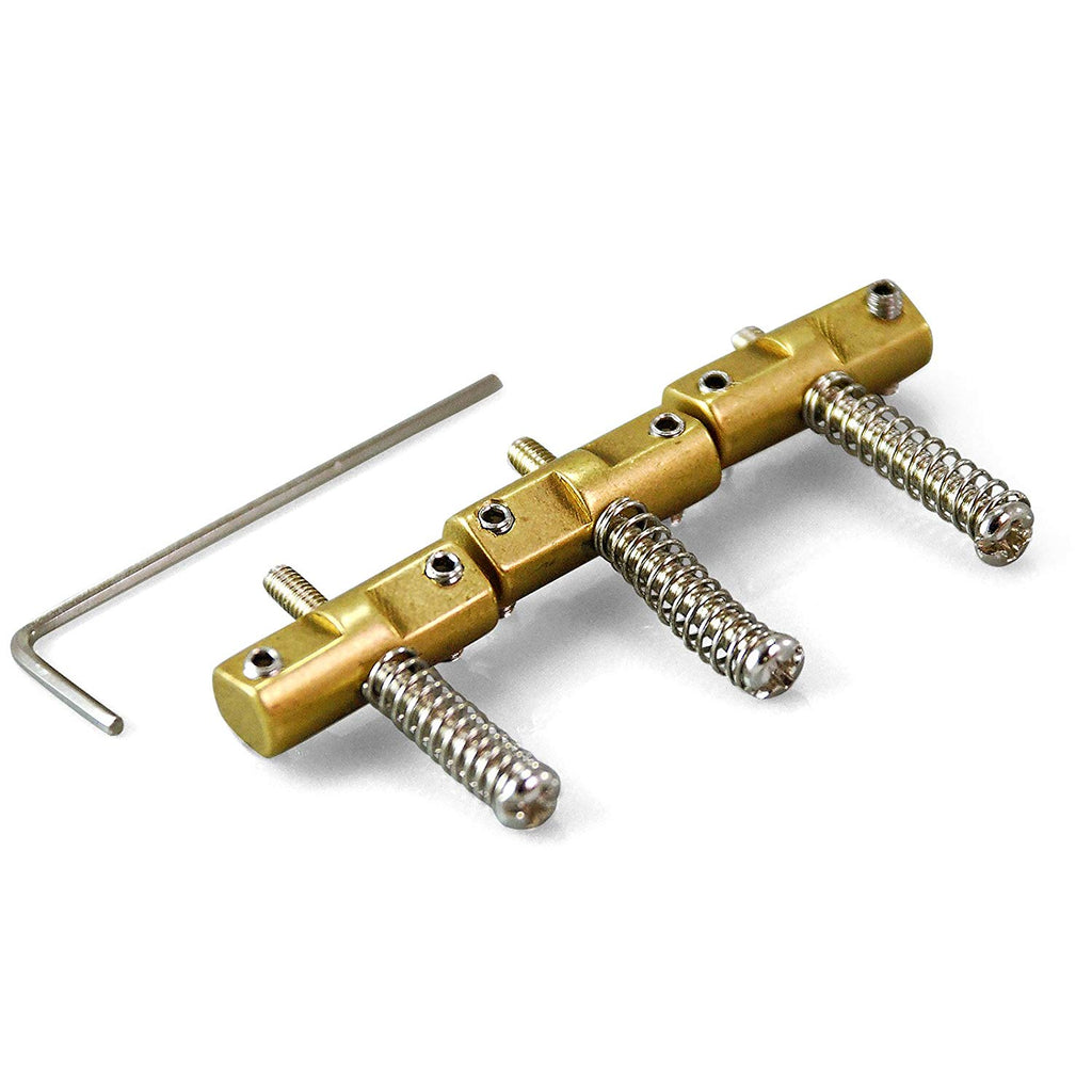 VANSON 3 x Brass Compensated Saddles for Fender Telecaster Vintage Guitar  Bridge, CMP