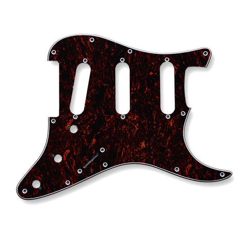 VANSON 3-Ply Brown Tort Premium Quality SSS Scratchplate Pickguard DIRECT FIT for USA, MEX Fender, Stratocaster
