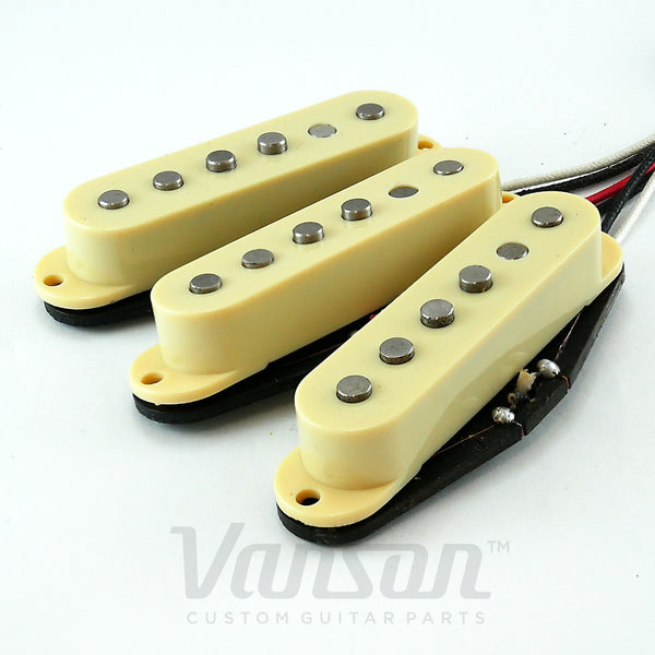 NEW Set of Vanson 'Vintage Pro' Alnico V Single Coil Pickups for Strat®* Ivory