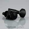 4+4 Black Vanson LOCKING Tuners for Jackson, BC Rich, Schecter ®* V07SP-BK4