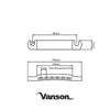 NEW Vanson Stop Bar Tailpiece Bridge for Epiphone® Les Paul, SG, ES Dot guitars