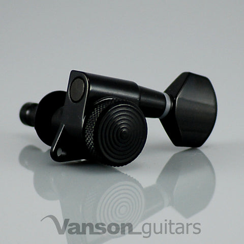 6 Black Vanson LOCKING Tuners for Stratocaster Telecaster Strat Tele ®* SP07BK