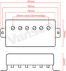 NEW Vanson '59 Alnico V Chrome PAF style Humbucker Set for Gibson ® Epiphone ®*