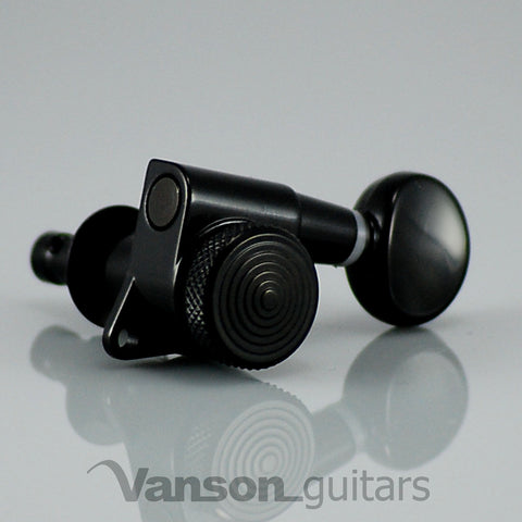 3+3 Black Vanson LOCKING Tuners for Jackson BC Rich Schecter PRS ®* V05SP-BK3