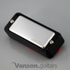 NEW Wilkinson WMHR AlNiCo V Mini Humbucker Pickup, P90, Chrome, Black Ring