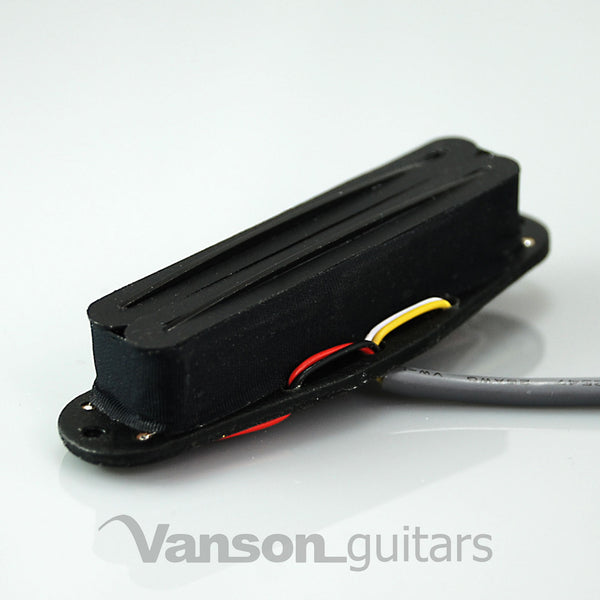 NEW Vanson Hot Rail Humbucker, Single Coil Size Pickup for Strat®* guitars BK/BK