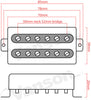 NEW Vanson 'Rockatron' Alnico II Chrome Humbucker for Gretsch ®, Epiphone ®* etc