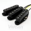 NEW Set of Vanson 'Vintage Pro' Alnico V Single Coil Pickups for Strat®* Black