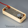 NEW Wilkinson WMHR AlNiCo V Mini Humbucker Pickup, P90, Chrome, Ivory Ring
