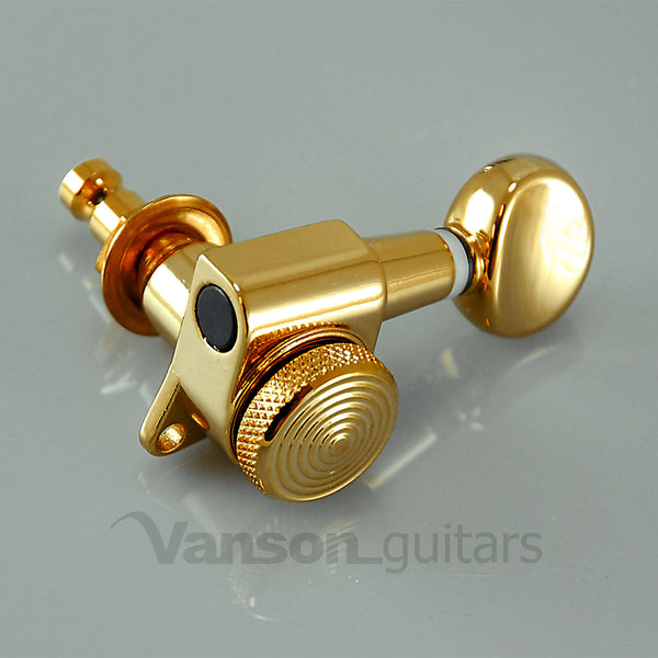 7 x Vanson Gold LOCKING Tuners, for Jackson, BC Rich, Schecter ®* V05SP-GD7