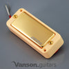 NEW Wilkinson WMHR AlNiCo V Mini Humbucker Pickup, P90, Gold, Ivory Ring