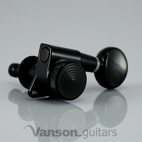 6 Black Vanson LOCKING Tuners for Stratocaster Telecaster Strat Tele ®* SP05BK