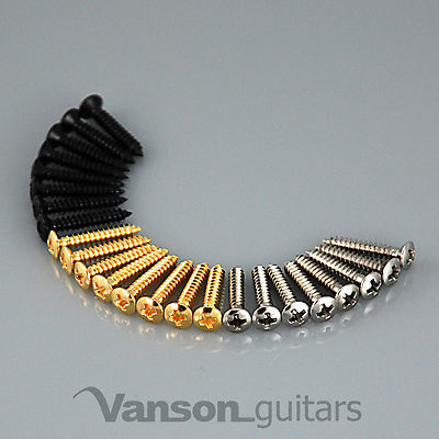 8 x NEW Humbucker Mounting Ring Screws for Les Paul, SG, ES (pickup surround)