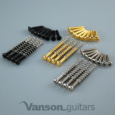 NEW 4 x Humbucker Mounting Screws & Springs & 8 x Mounting Ring Screws, Vanson