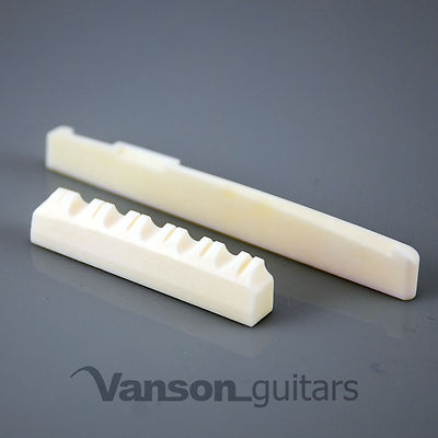 NEW High quality Vanson 43mm Bone Nut & Int Saddle for Acoustic Guitars, CVD INT