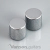 2 x NEW Vanson Flat Top 'TL' Guitar Knobs, Push-On, Chrome, Black or Gold VP003