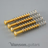 4 x NEW Humbucker Pickup Mounting Screws & Springs, 3mm, for Les Paul, SG, ES 