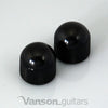 2 x NEW Vanson Domed Knobs for 'TL' guitar, Push-On, Chrome, Black or Gold VP001