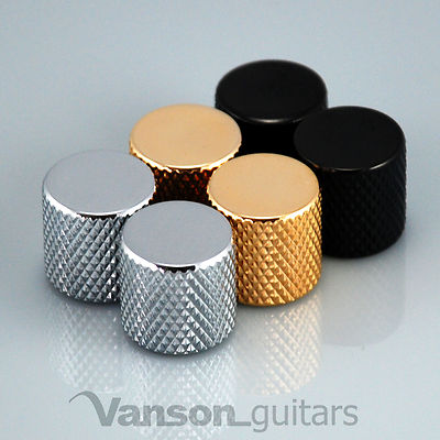 2 x NEW Vanson Large Flat Top Knobs for Telecaster® Tele® guitar, Push-On  VP005