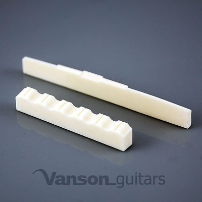 NEW Vanson 52mm Carved Bone Nut & 80mm Comp Saddle for Classical Guitars CRVCMP+