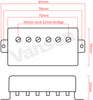 NEW Wilkinson HOT CHROME Humbuckers for Gibson ® Epiphone ®* Les Paul etc WOCHB