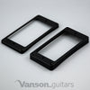 NEW 2 x Curved Base Mounting Rings for Epiphone Les Paul, ES humbucker surround