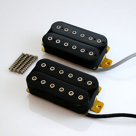 VANSON High Output Black Hex-pole Humbucker Pickup Set for Ibanez, Epiphone, Stratocaster, etc.