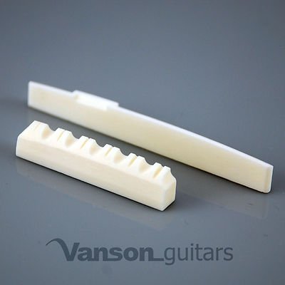 NEW Vanson 43mm Bone Nut & Compensated Saddle, for Acoustic Guitars, CVD CMP