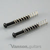 2 x NEW Humbucker Pickup Mounting Screws & Springs, 3mm, for Les Paul, SG, ES 