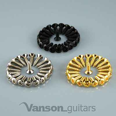 12, 25, or 50 VANSON Scratchplate Pickguard Screws for Strat®* or Tele®* guitar
