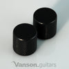 2 x NEW Vanson Flat Top 'TL' Guitar Knobs, Push-On, Chrome, Black or Gold VP003