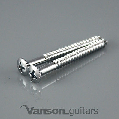 2 x High Quality Chrome Tremolo Claw Mounting Screws