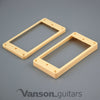 NEW 2 x Curved Base Mounting Rings for Epiphone Les Paul, ES humbucker surround