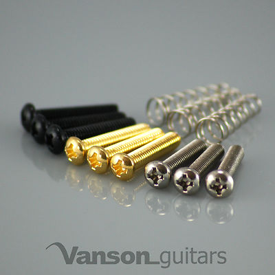 3 x NEW Screws & Springs for Wilkinson and Import Tele®* type bridge pickups M4