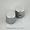 2 x NEW Vanson Flat Top Screw Knobs for 'TL' guitar, Chrome, Black or Gold VS004