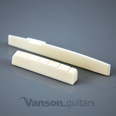 NEW Vanson 43mm Bone Nut & Compensated Saddle, for Acoustic Guitars, SQ CMP
