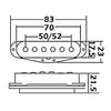 1 x Wilkinson M-series Vintage Single Coil Pickup for Stratocaster ®* WHITE WOVS