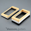 NEW 2 x Curved Base Mounting Rings for Epiphone Les Paul, ES humbucker surround