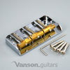 Wilkinson WTBS Tele ® Bridge, Compensated Brass Saddles, Chrome or Black, Short