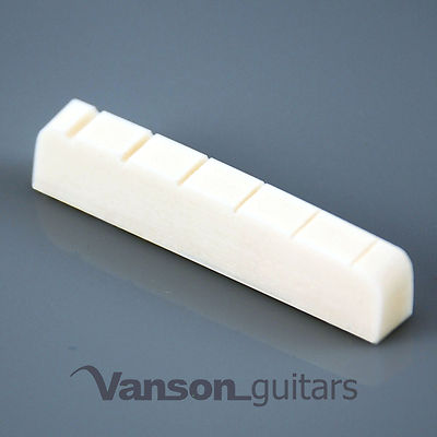NEW High quality LEFT HANDED Vanson 43mm Bone Nut for Acoustic Guitars, AC1SQ LH
