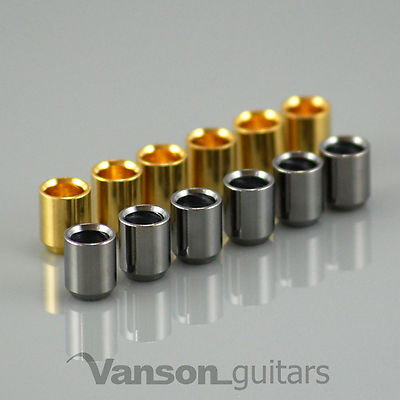 6 x NEW High Quality Smooth Guitar Ferrules / mounting / string through back 