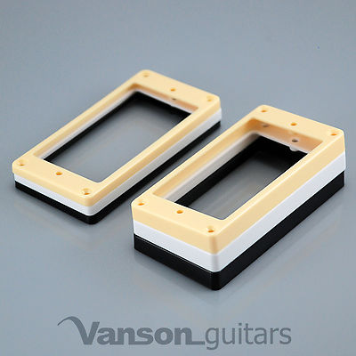NEW 2 x Flat Base Mounting Rings for Epiphone Flat top SG etc humbucker surround