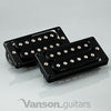NEW Vanson '57 Alnico II PAF style Humbucker Set for LP, SG, ES etc., Black N&B