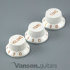 New VANSON Volume x Tone knob set for Strat®* type electric guitars, 6mm