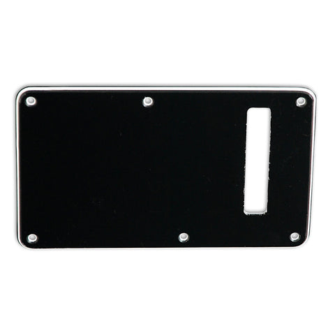 VANSON 3-Ply Black Premium Quality Tremolo Cover Backplate to fit Fender USA, MEX Stratocaster Strat