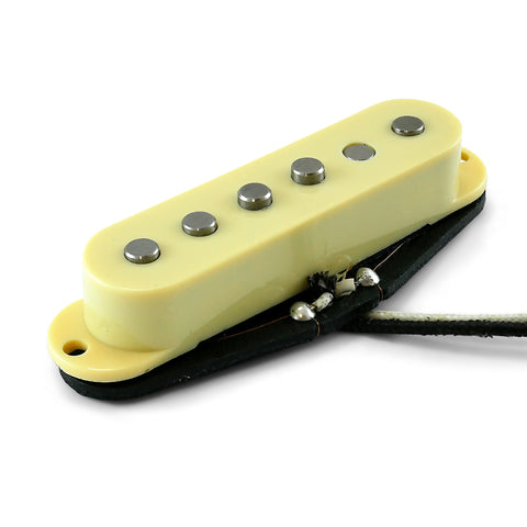 VANSON 'Vintage Pro' Alnico V Ivory/Cream Single Coil Neck Pickup for Stratocaster Guitars