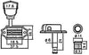 Wilkinson Deluxe WJ44 EZ-LOK Chrome & Ivory 'Kluson Style' (3-a-side) Vintage Tulip Button Tuners / Machine Heads for Epiphone Les Paul, SG, ES