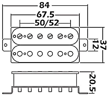 Partsland HBBC-B4 Black Gitaar pickup Partsland HBBC-B4 Black Gitaar pickup