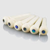 VANSON High Quality Bone & Abalone (Slotted) Bridge Pins for Acoustic Guitars / String Pegs